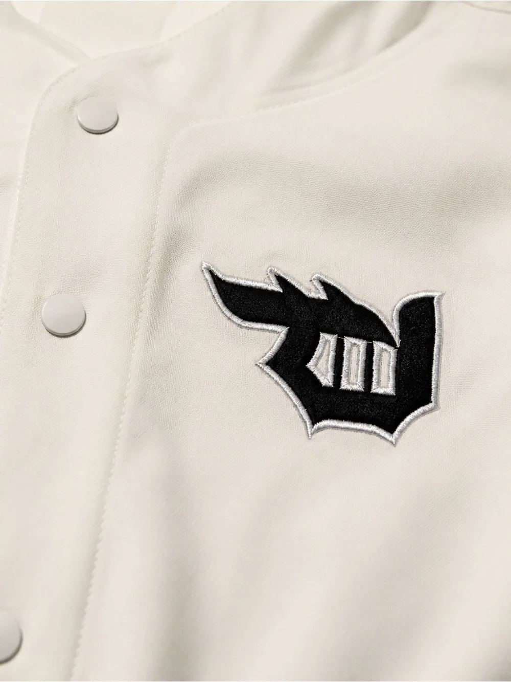 Primitive Skateboarding White Button-Front Baseball Jersey 3XL